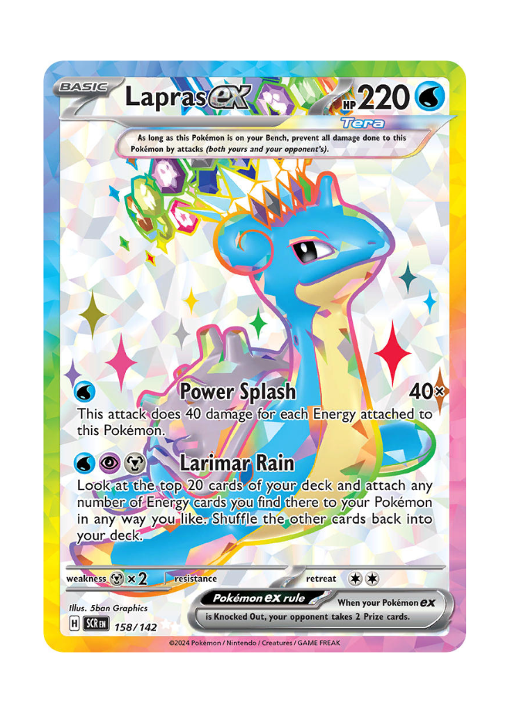 Stellar Crown: Lapras ex Full Art - 158/142