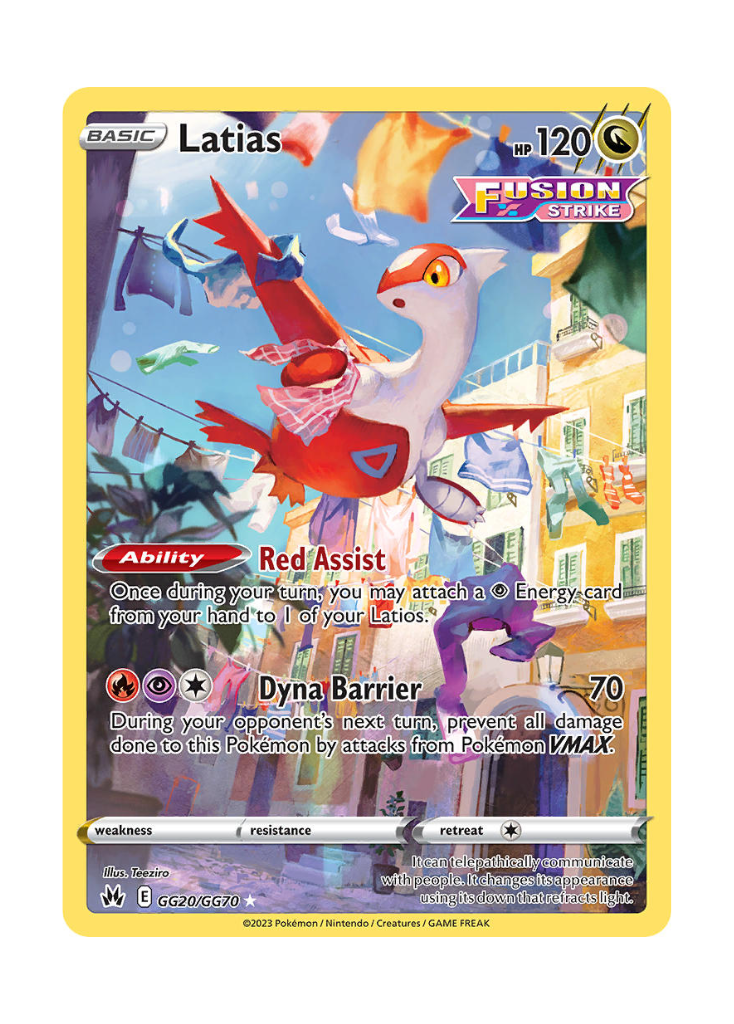 Crown Zenith: Latias Galarian Gallery - GG20/GG70