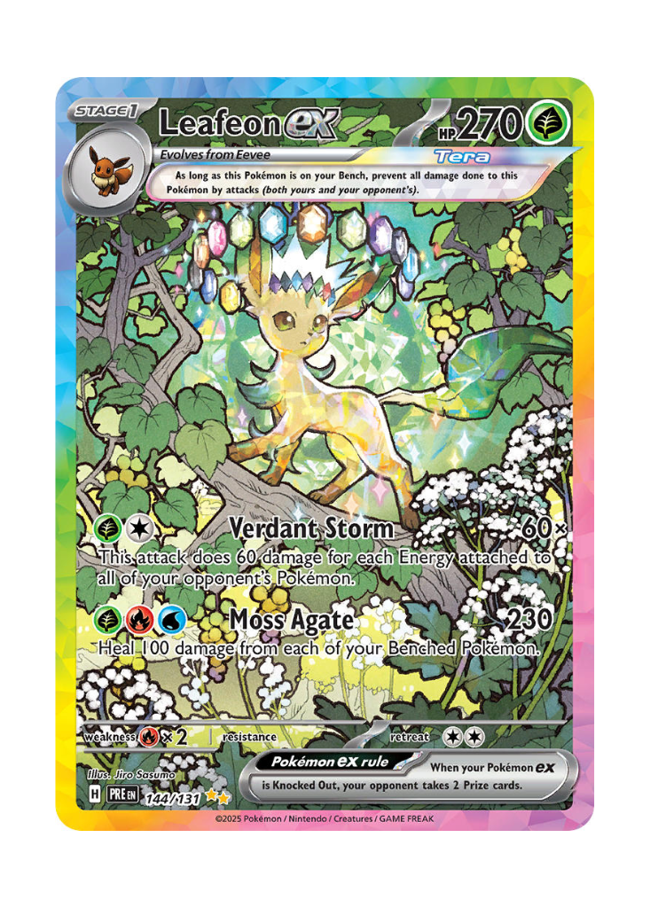 Prismatic Evolutions: Leafeon ex Special Illustration Rare - 144/131