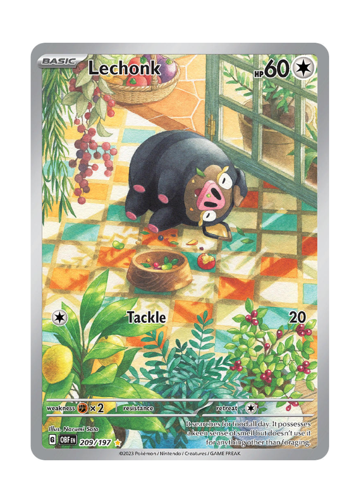 Obsidian Flames: Lechonk Illustration Rare - 209/197