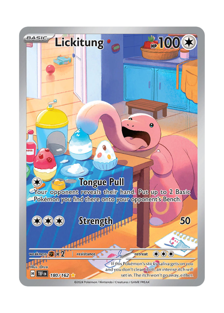 Temporal Forces: Lickitung Illustration Rare - 180/162