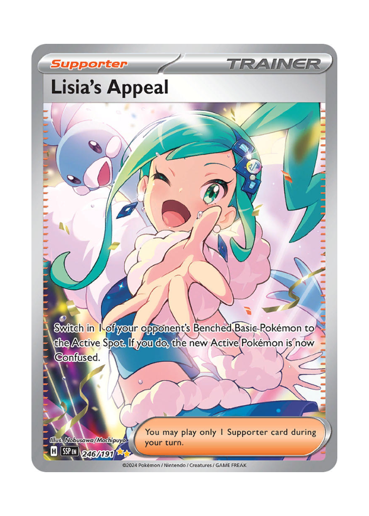 Surging Sparks: Lisia's Appeal Special Illustration Rare - 246/191