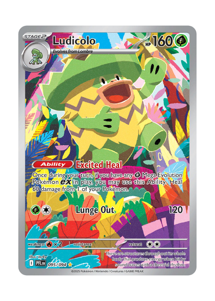 Phantasmal Flames: Ludicolo Illustration Rare - 095/094