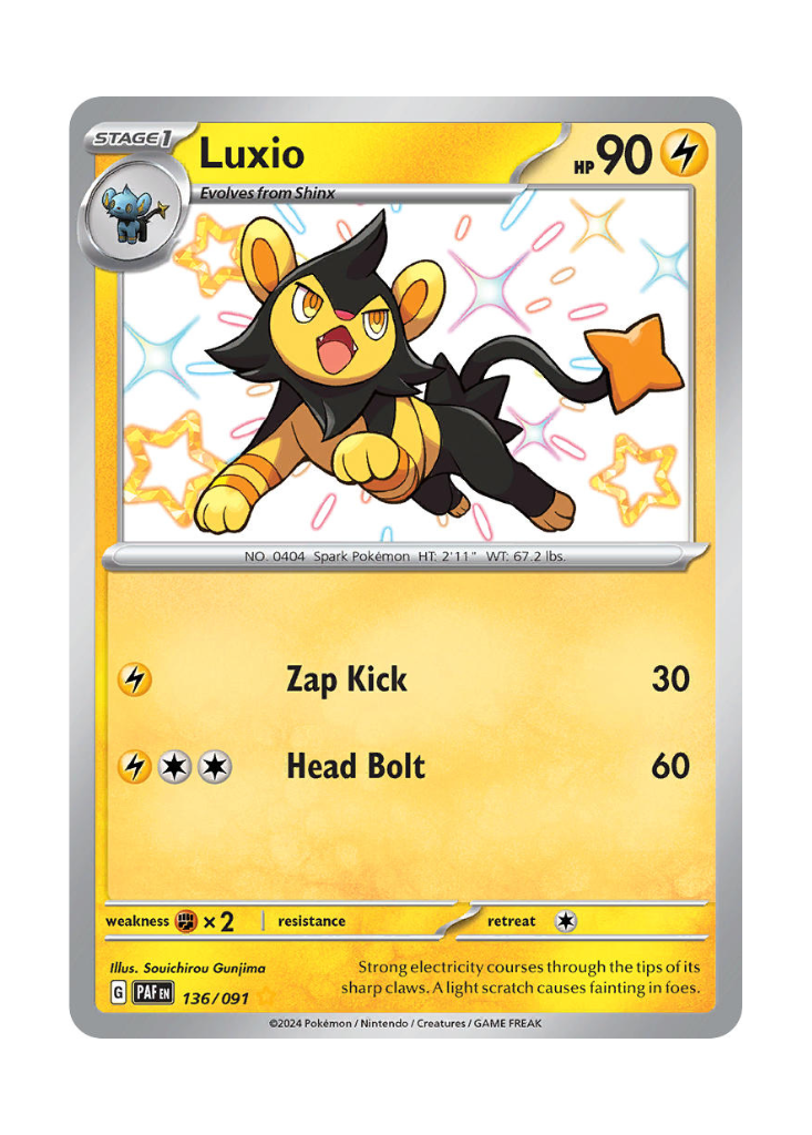 Paldean Fates: Luxio Shiny Rare - 136/091