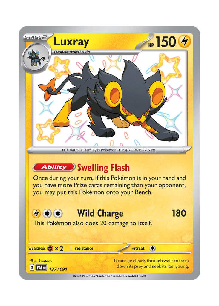 pokemon paldean fates rare cards Paldean Fates: Luxray Shiny Rare