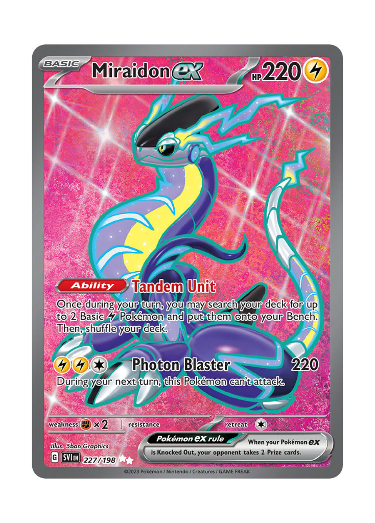 Scarlet & Violet: Miraidon ex Full Art - 227/198