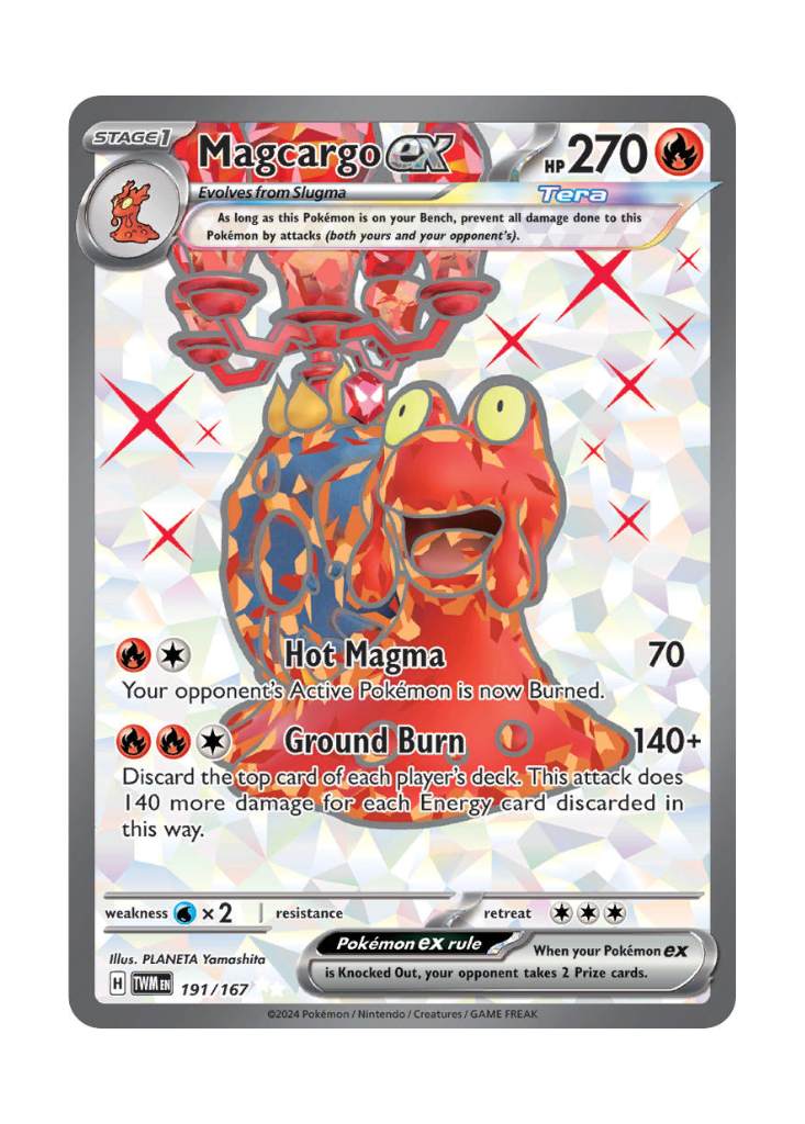 Twilight Masquerade: Magcargo ex Full Art - 191/167