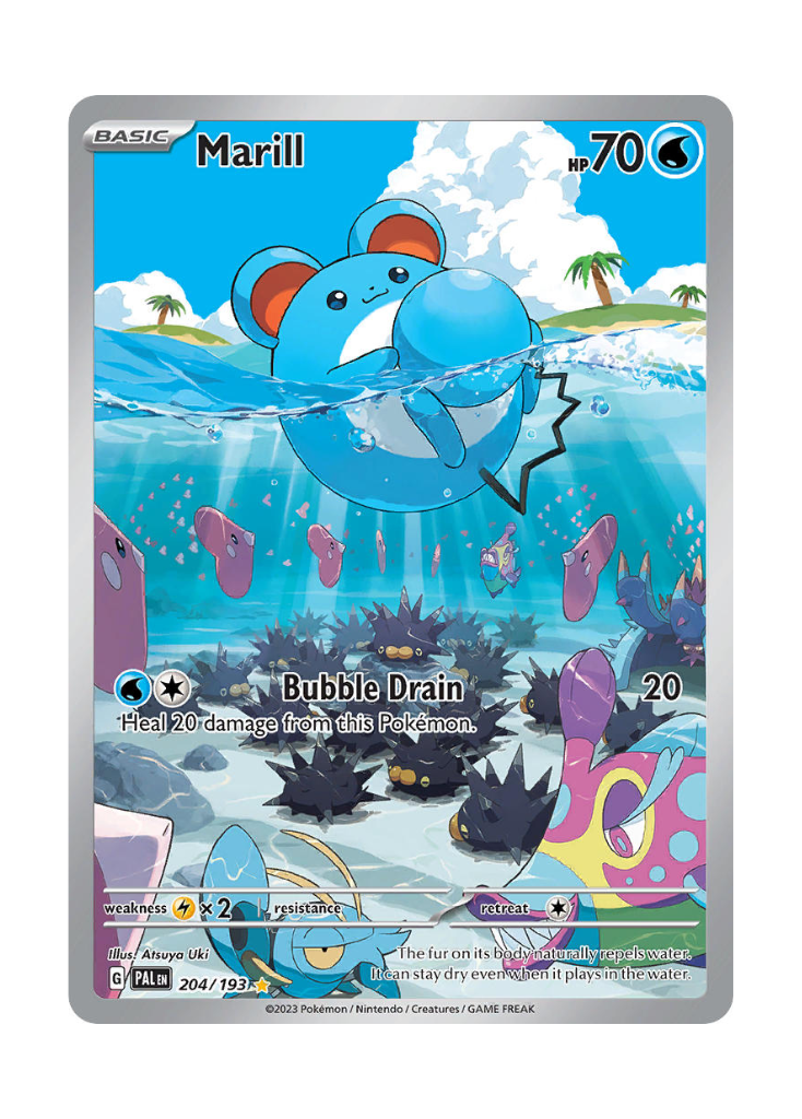 Paldea Evolved: Marill Illustration Rare - 204/193