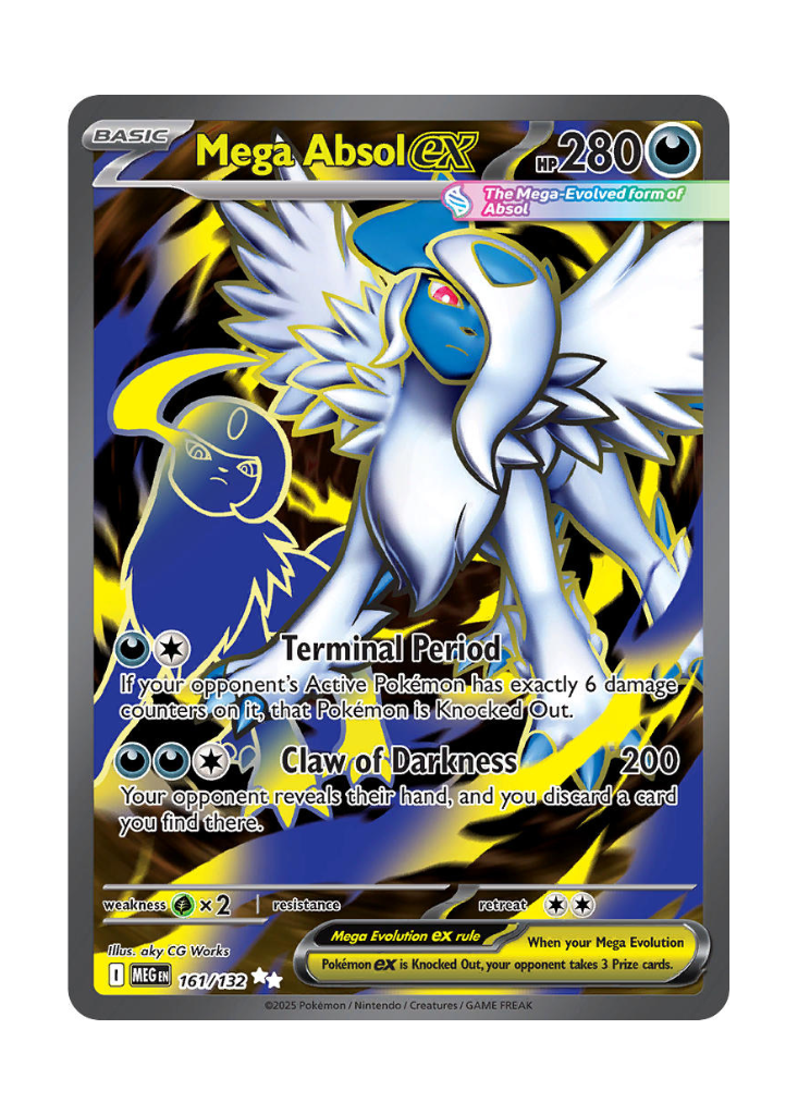 Mega Evolution: Mega Absol ex Full Art - 161/132 ATP Gaming LLC Mega Evolution: Mega Absol ex Full Art - 161/132 ATP Gaming LLC
