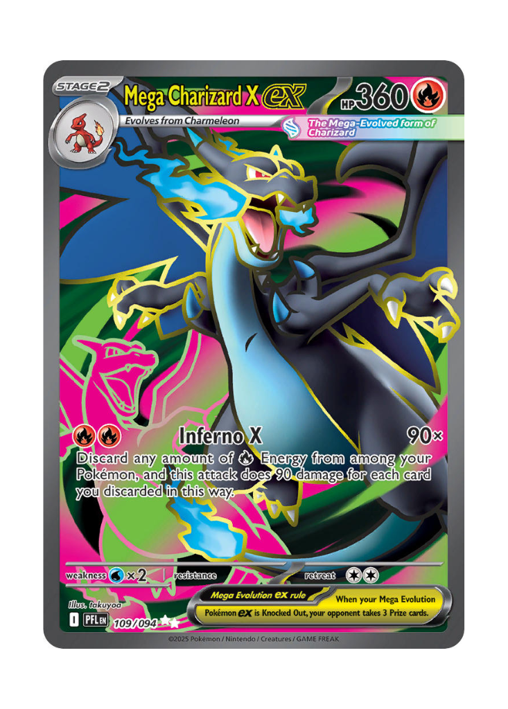 Phantasmal Flames: Mega Charizard X ex Full Art - 109/094
