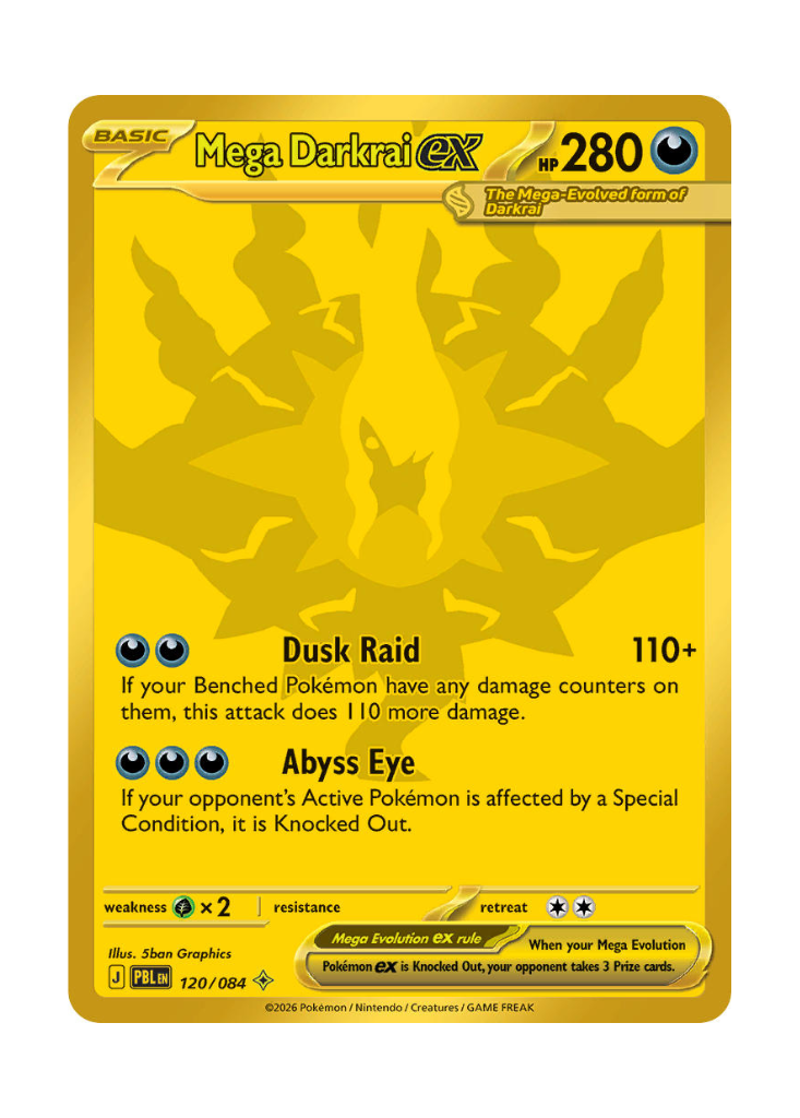 Pitch Black: Mega Darkrai ex Mega Hyper Rare - 120/084