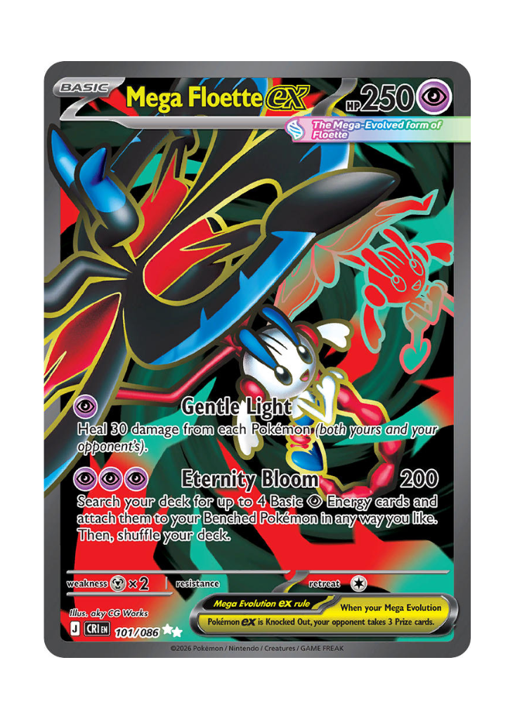 Chaos Rising: Mega Floette ex Full Art - 101/086