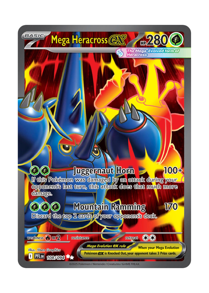 Phantasmal Flames: Mega Heracross ex Full Art - 108/094