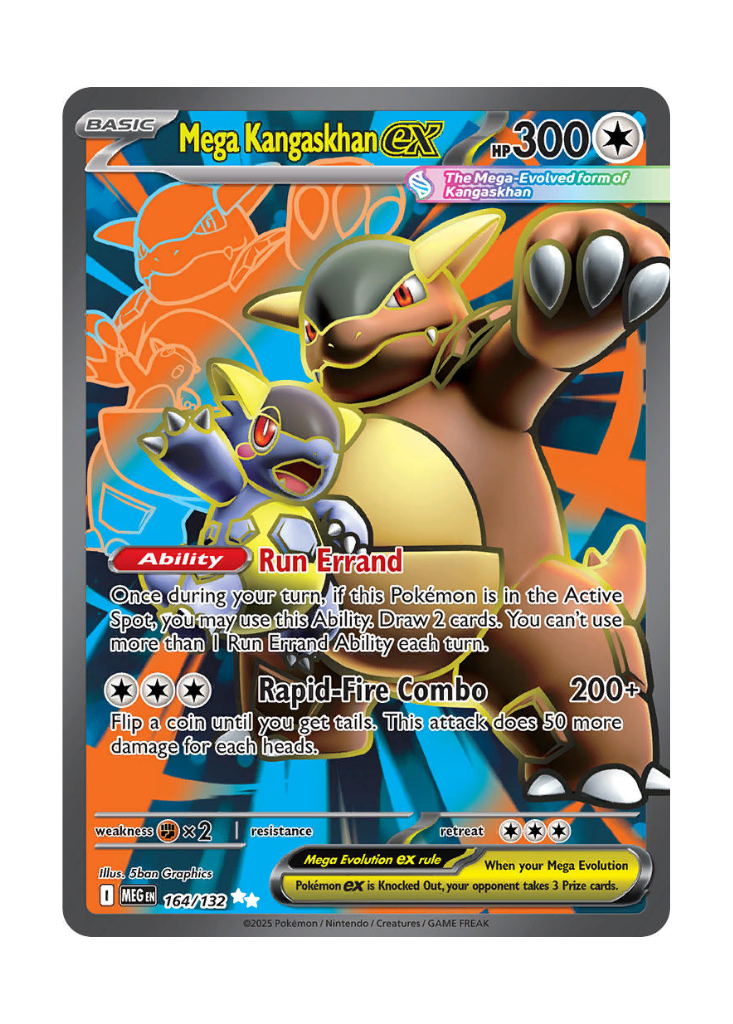 pokemon cards ex mega evolution full art Mega Evolution: Mega Kangaskhan ex Full Art