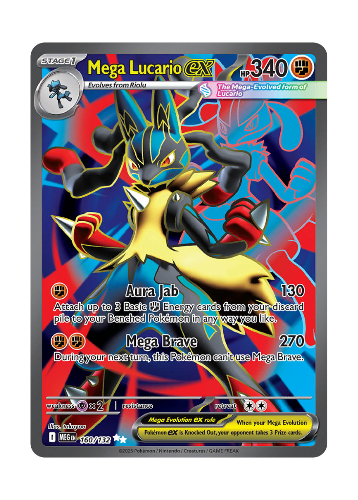 Mega Evolution: Mega Lucario ex Full Art - 160/132