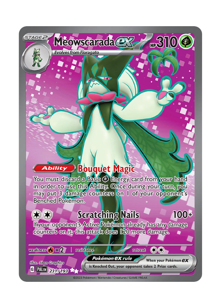 Paldea Evolved: Meowscarada ex Full Art - 231/193