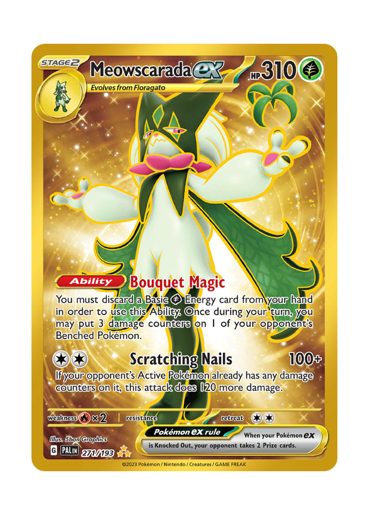 Paldea Evolved: Meowscarada ex Hyper Rare - 271/193