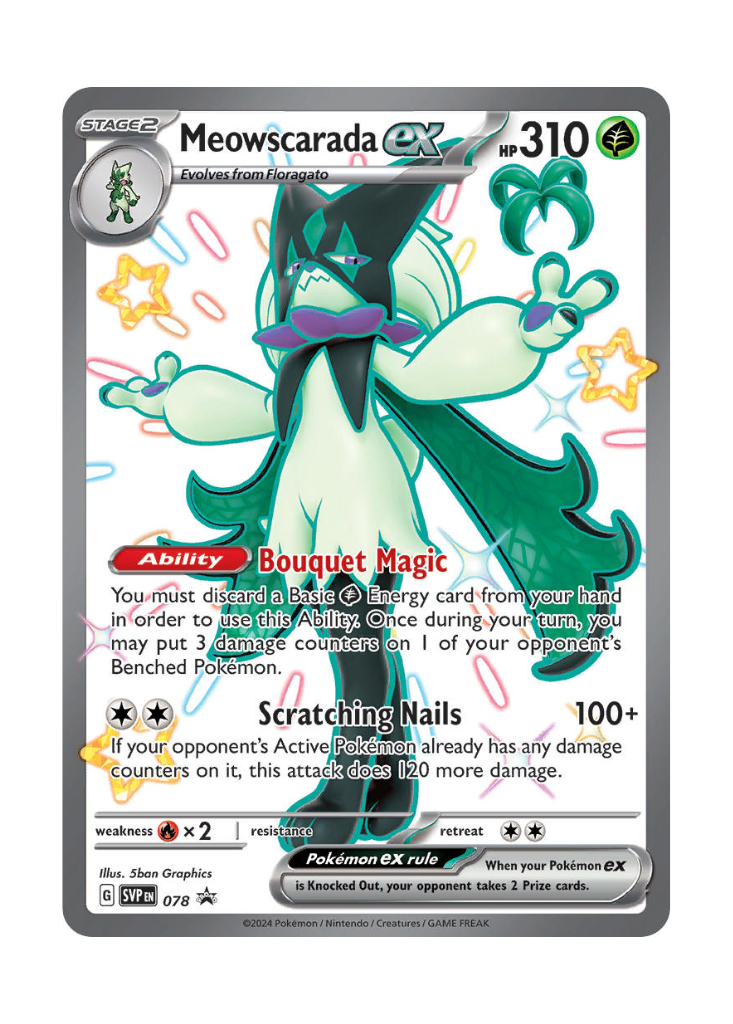 Scarlet & Violet Promos: Meowscarada ex - 078