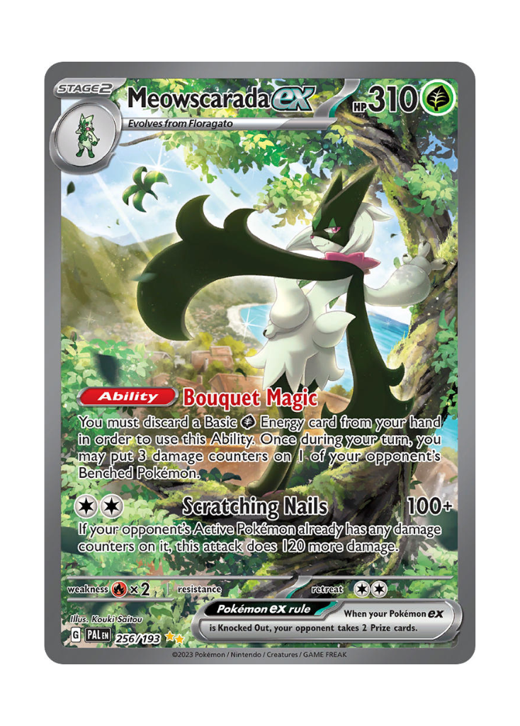 Paldea Evolved: Meowscarada ex Special Illustration Rare - 256/193