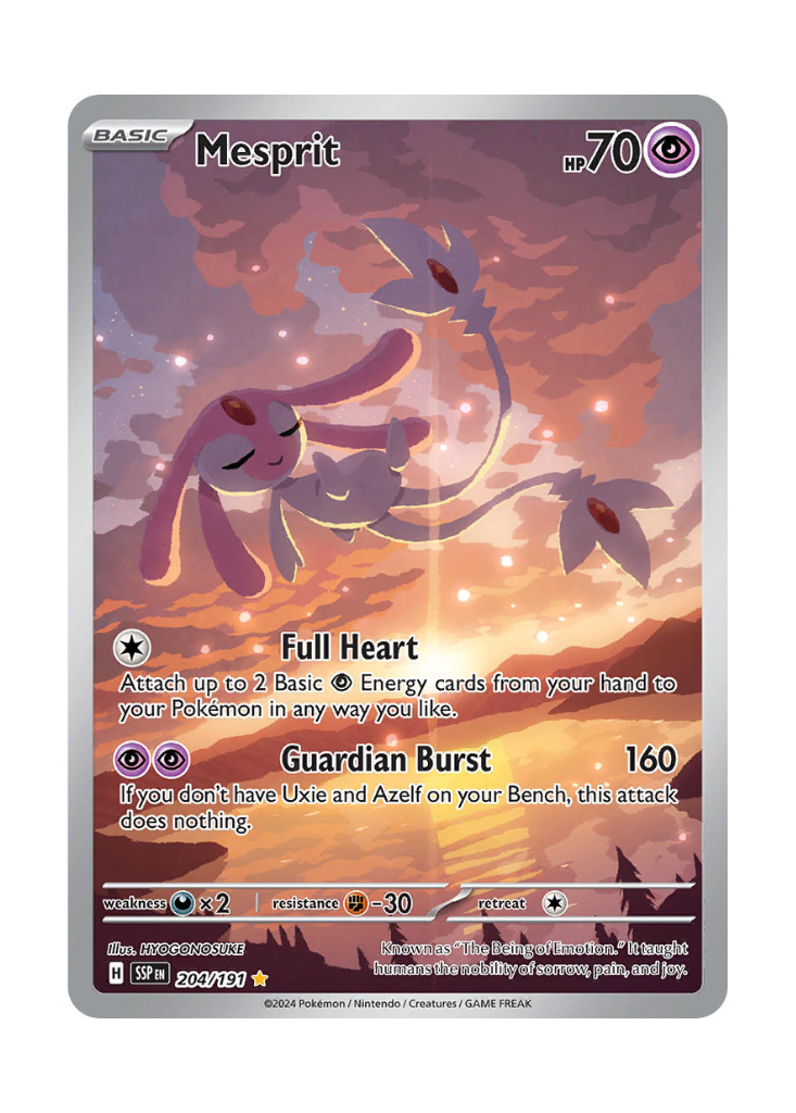Surging Sparks: Mesprit Illustration Rare - 204/191