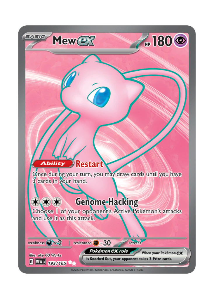 Scarlet & Violet 151: Mew ex Full Art - 193/165