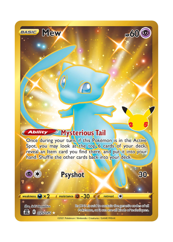 Celebrations: Mew Secret Rare - 025/025