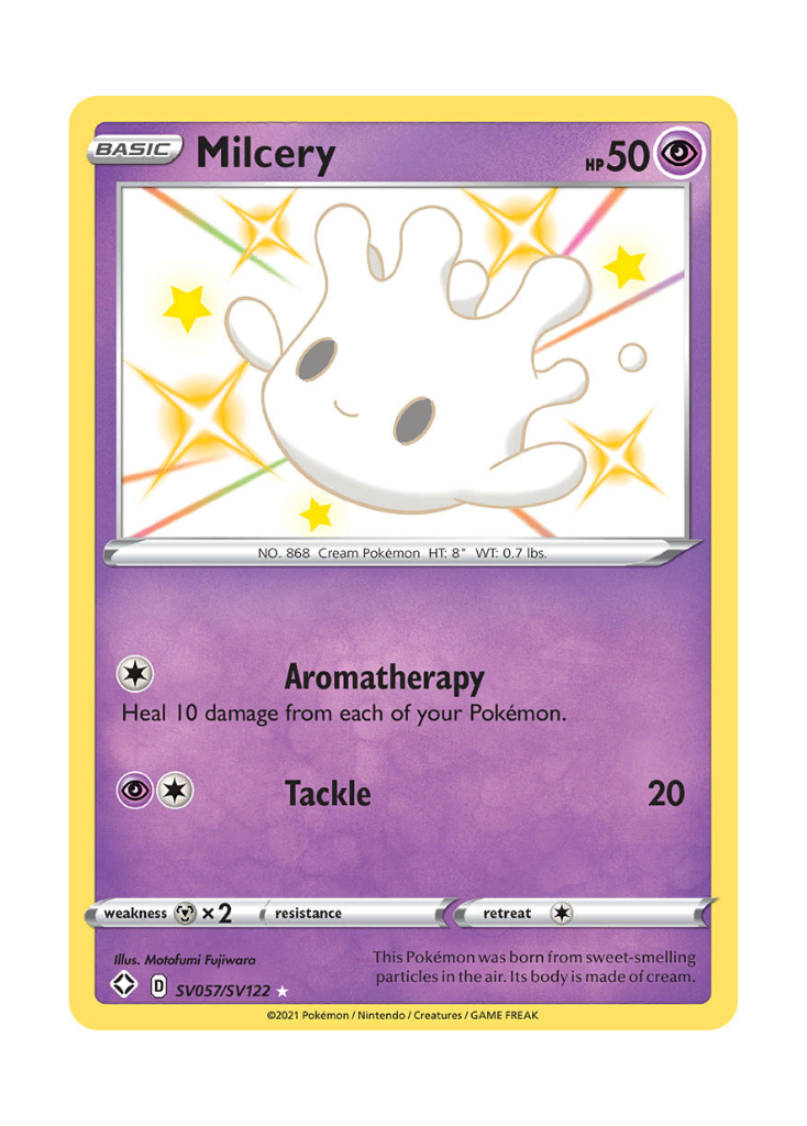 Shining Fates: Milcery Shiny Rare - SV057/SV122