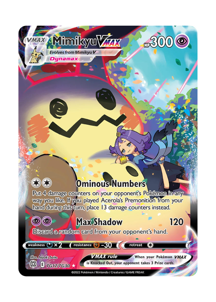 Brilliant Stars: Mimikyu VMAX Trainer Gallery - TG17/TG30