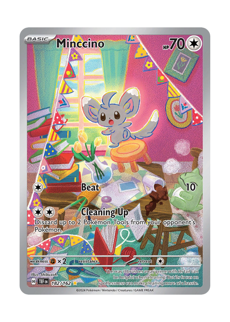 Temporal Forces: Minccino Illustration Rare - 182/162
