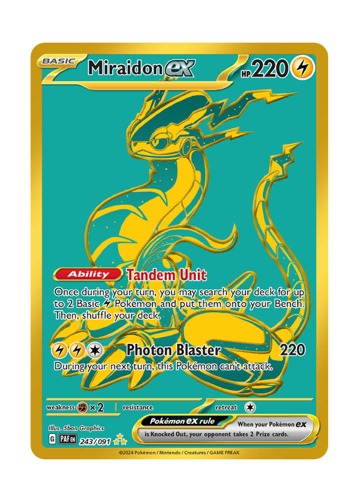 Paldean Fates: Miraidon ex Hyper Rare - 243/091