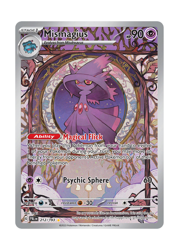 Paldea Evolved: Mismagius Illustration Rare - 212/193