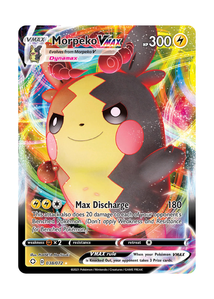 Shining Fates: Morpeko VMAX Full Art - 038/072 ATP Gaming LLC Shining Fates: Morpeko VMAX Full Art - 038/072 ATP Gaming LLC