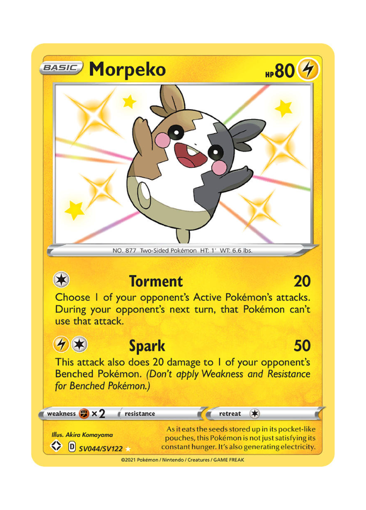 Shining Fates: Morpeko Shiny Rare - SV044/SV122