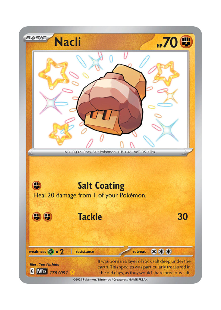 Paldean Fates: Nacli Shiny Rare - 176/091