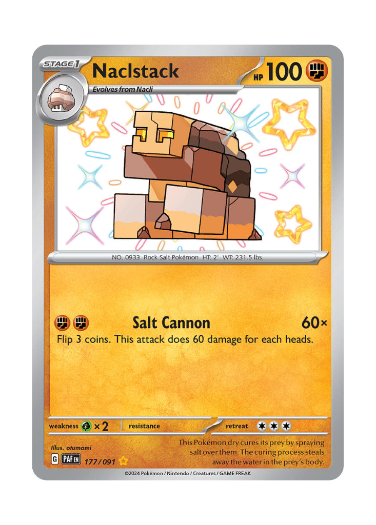Paldean Fates: Naclstack Shiny Rare - 177/091
