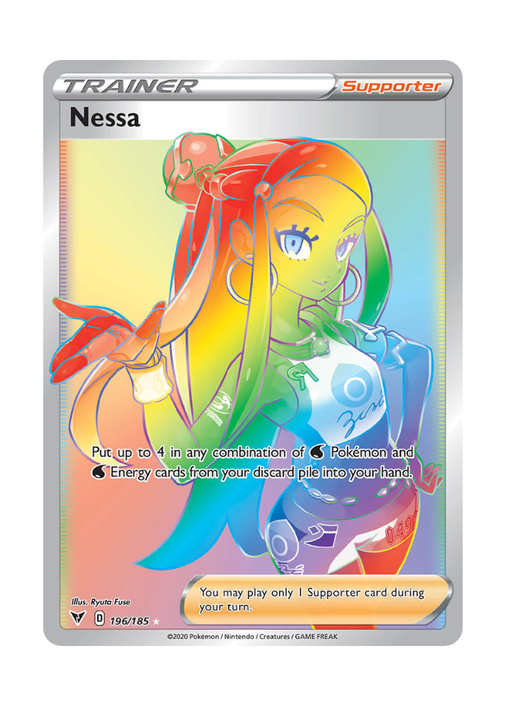 Vivid Voltage: Nessa Rainbow Rare - 196/185