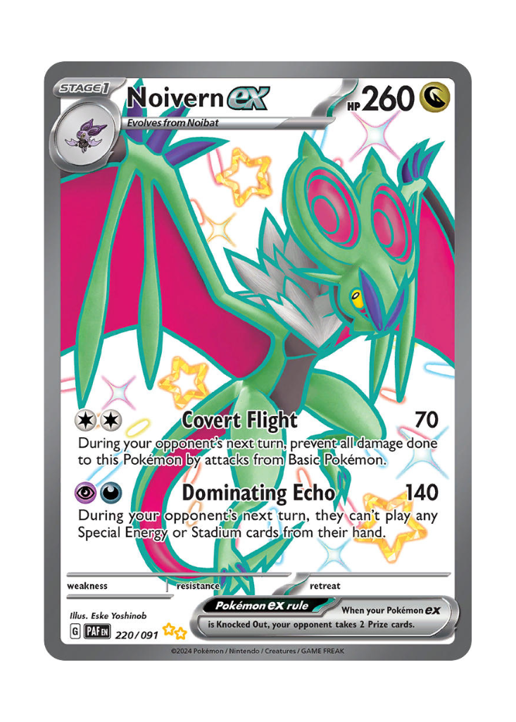 Paldean Fates: Noivern ex Shiny Full Art - 220/091