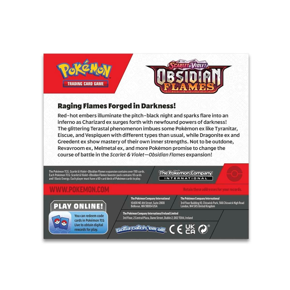 Obsidian Flames - Booster Box