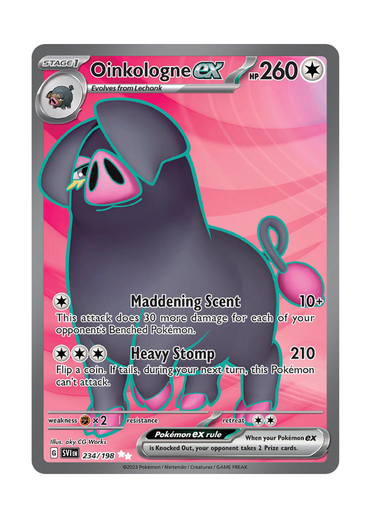 Scarlet & Violet: Oinkologne ex Full Art - 234/198