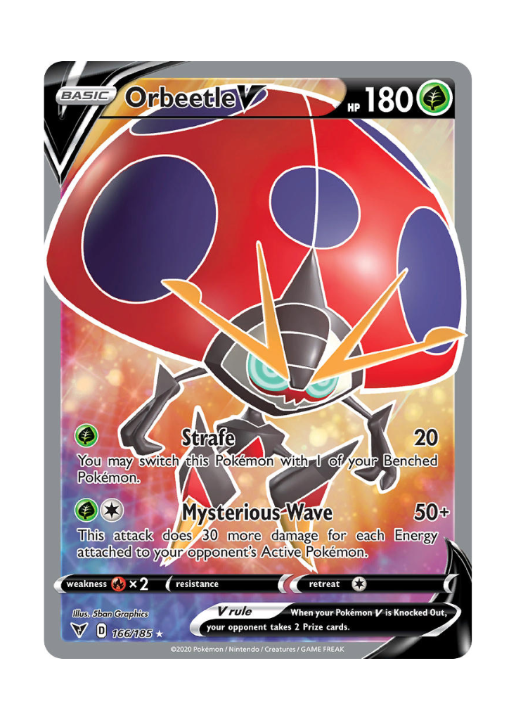 Vivid Voltage: Orbeetle V Full Art - 166/185
