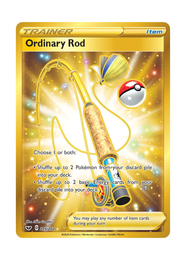 Sword & Shield: Ordinary Rod Secret Rare - 215/202