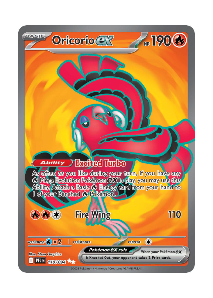 Phantasmal Flames: Oricorio ex Full Art - 110/094