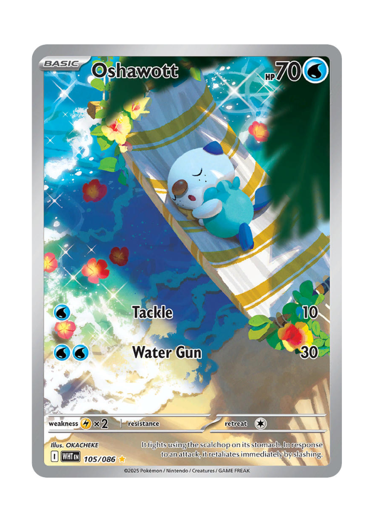 White Flare: Oshawott Illustration Rare - 105/086