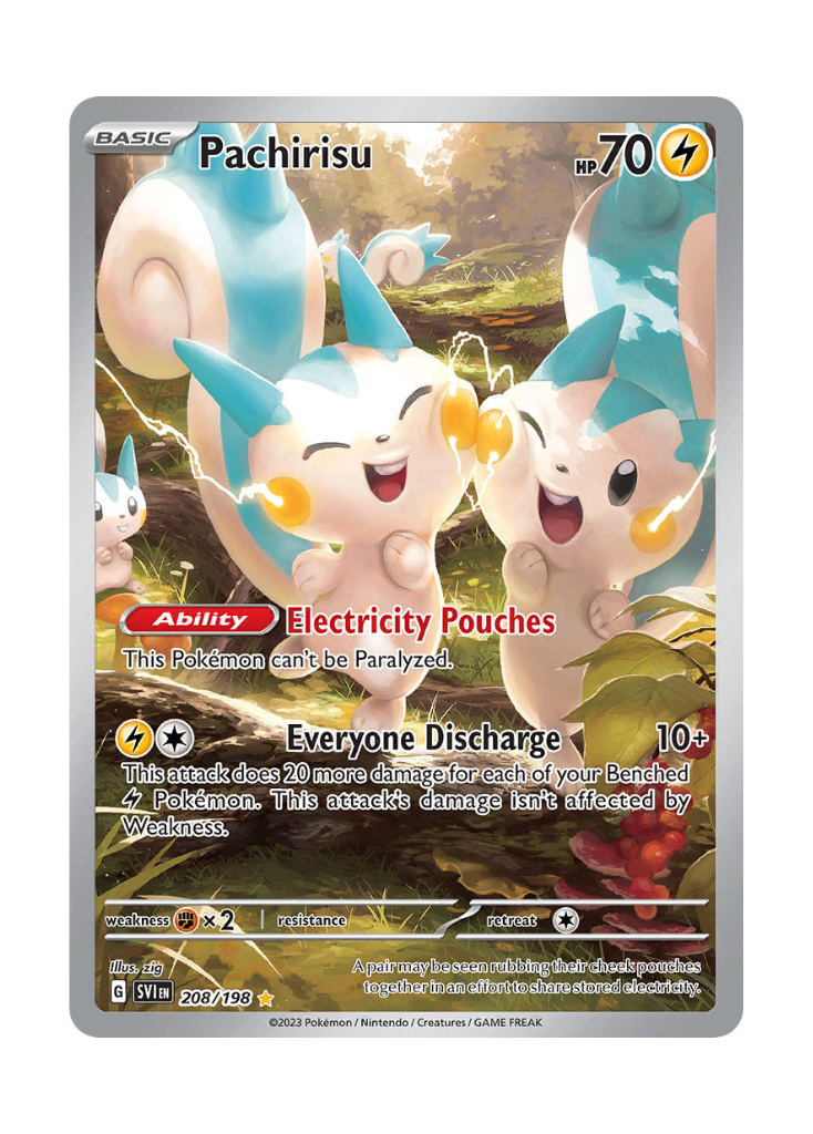Scarlet & Violet: Pachirisu Illustration Rare - 208/198