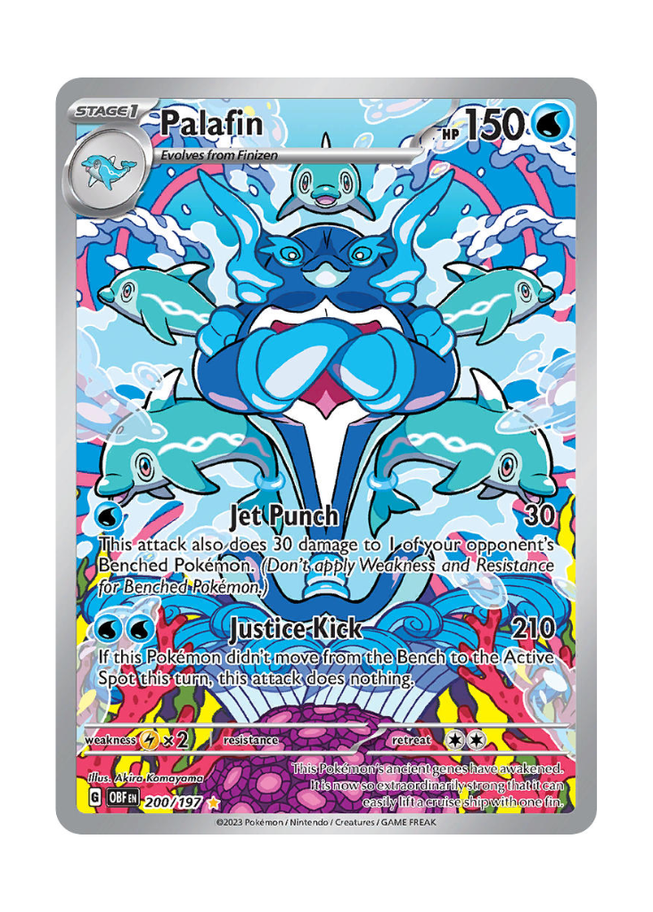 Obsidian Flames: Palafin Illustration Rare - 200/197