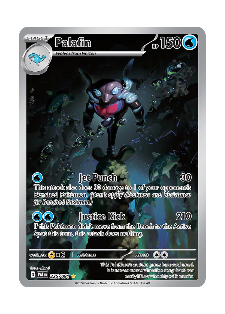 Paldean Fates: Palafin Illustration Rare - 225/091