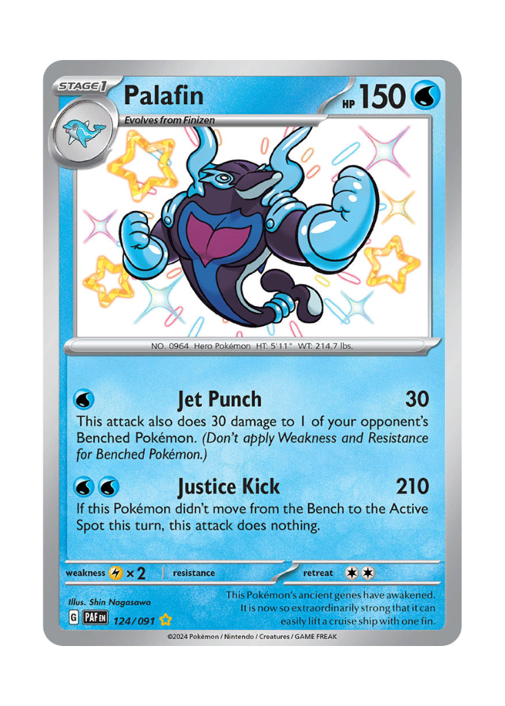 Paldean Fates: Palafin Shiny Rare - 124/091