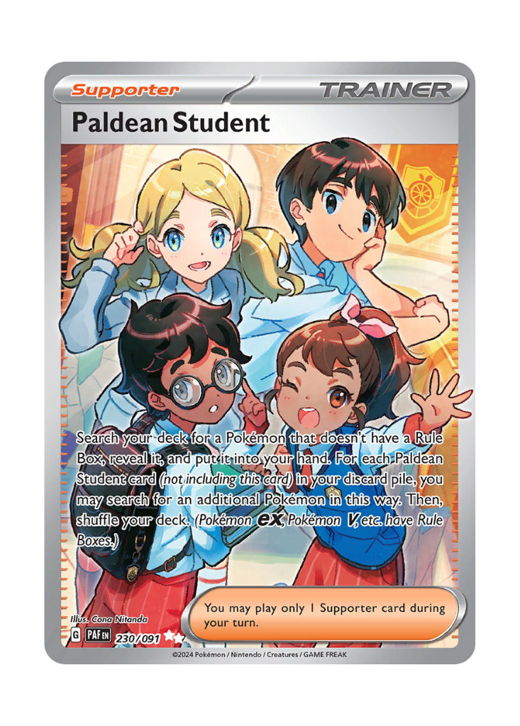 Paldean Fates: Paldean Student (A) Full Art - 230/091