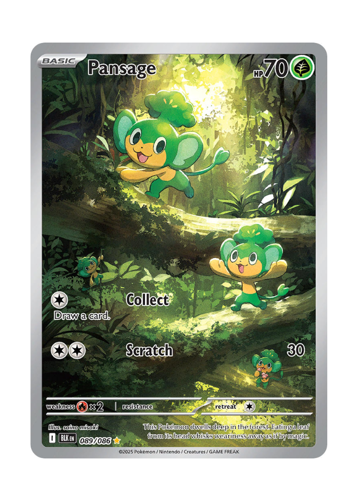 Black Bolt: Pansage Illustration Rare - 089/086