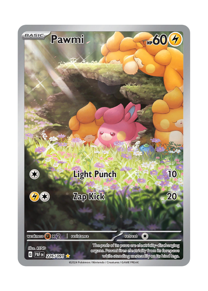 Paldean Fates: Pawmi Illustration Rare - 226/091